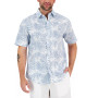 Men's Elevated Leaf Medallion Shirt, Created for Macy's