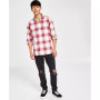 Men's Brock Classic-Fit Textured Plaid Button-Down Shirt, Created for Macy's