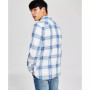 Men's Brock Classic-Fit Textured Plaid Button-Down Shirt, Created for Macy's