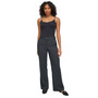 Women's Pinstripe Tab-Waist Wide-Leg Pants