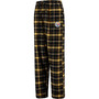 Men's Black Pittsburgh Steelers Ultimate Plaid Flannel Pajama Pants