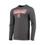 Men's Red, Heathered Charcoal Maryland Terrapins Meter Long Sleeve T-shirt and Pants Sleep Set