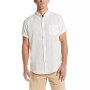 Men's Linen Cotton Slub Short Sleeve Button Down Shirt