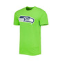 Men's Charcoal and Neon Green Seattle Seahawks Meter T-shirt and Shorts Sleep Set
