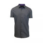 Men's Slim-Fit Short Sleeve Solid Dress Shirts
