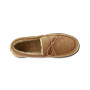 Signature Men's Genuine Suede Moccasin Comfort Slipper with Berber lining