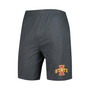 Men's Charcoal, White Iowa State Cyclones Downfield T-shirt and Shorts Set