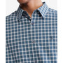 Men's Long-Sleeve Stretch Plaid Shirt
