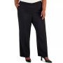 Plus Size Pull-On Stretch Crepe Pants
