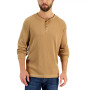 Men's Thermal Henley Shirt, Created for Macy's