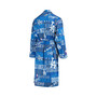 Men's Royal Los Angeles Dodgers Ensemble Micro fleece Robe