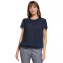 Women's Flutter-Sleeve Bubble-Hem Top