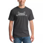 Men's Peeking Cat Word Art T-shirt