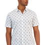 Men's Modern-Fit Stretch Floral Sketch-Print Button-Down Shirt