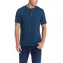 Men's Short Sleeve Melange Henley T-shirt
