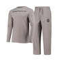 Men's Black, Gray Inter Miami CF Meter Long Sleeve T-shirt and Pants Sleep Set