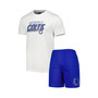 Men's Royal, White Indianapolis Colts Downfield T-shirt and Shorts Sleep Set