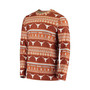 Men's Texas Orange Texas Longhorns Ugly Sweater Knit Long Sleeve Top and Pant Set