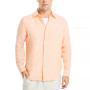 Men's Classic-Fit Long-Sleeve Button-Up Solid Linen Shirt