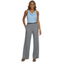 Women's Plaid Menswear Wide-Leg Pants