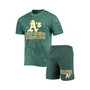 Men's Green Oakland Athletics Billboard T-shirt and Shorts Sleep Set