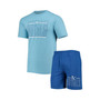 Men's Royal, Light Blue Kansas City Royals Meter T-shirt and Shorts Sleep Set
