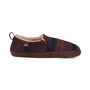 Men's Borego Stripe Fleece-Lined Moccasin Slippers