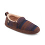 Men's Borego Stripe Fleece-Lined Moccasin Slippers