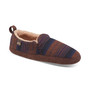 Men's Borego Stripe Fleece-Lined Moccasin Slippers
