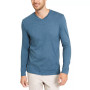 Men's V-Neck Long Sleeve T-Shirt, Created for Macy's