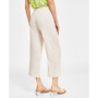 Women's Mid Rise Cropped Wide-Leg Linen-Blend Pants, Created for Macy's
