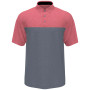Men's Athletic-Fit Airflux Birdseye Block Print Short Sleeve Golf Polo Shirt