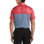 Men's Athletic-Fit Airflux Birdseye Block Print Short Sleeve Golf Polo Shirt