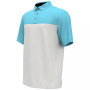 Men's Athletic-Fit Airflux Birdseye Block Print Short Sleeve Golf Polo Shirt