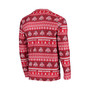 Men's Scarlet Ohio State Buckeyes Ugly Sweater Knit Long Sleeve Top and Pant Set