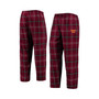 Men's Burgundy Washington Commanders Ultimate Plaid Flannel Pajama Pants