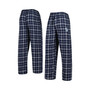 Men's Deep Sea Blue and Gray Seattle Kraken Ledger Flannel Sleep Pants