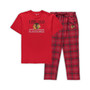Men's Red Chicago Blackhawks Big and Tall Lodge T-shirt and Pants Sleep Set