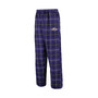 Men's Purple Baltimore Ravens Ultimate Plaid Flannel Pajama Pants