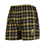 Men's Black, Gold Vegas Golden Knights Ledger Flannel Boxers