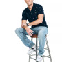 Men's Classic-Fit Icon-Print Performance Deck Polo Shirt