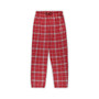 Men's Crimson Indiana Hoosiers Big and Tall Plaid Pants Sleep Set
