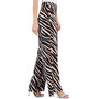 Women's Satin High-Rise Wide-Leg Side-Zip Pants
