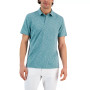 Alfatech Short Sleeve Marled Polo Shirt, Created for Macy's