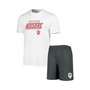 Men's Charcoal, White Indiana Hoosiers Downfield T-shirt and Shorts Set