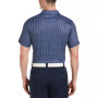 Men's Athletic-Fit Textured Boat-Print Performance Golf Polo Shirt
