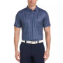Men's Athletic-Fit Textured Boat-Print Performance Golf Polo Shirt
