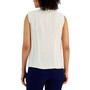 Women's Tie-Neck Sleeveless Textured Top