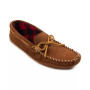 Men's Double Bottom Fleece Moccasin Slippers