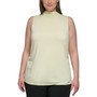 Plus Size Mock Neck Sleeveless Top